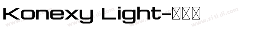 Konexy Light字体转换